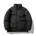 Autumn And Winter New Cotton-padded Jacket Men's Solid Color Stand-up Collar Hong Kong Style Loose Warm Cotton Clothes_viptrois.com