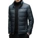 2025 New Men's Down Jacket Stand Collar Light Business Casual Tops Middle Aged And Young People High End Warm Jacket_viptrois.com