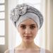 Space Layer Hot Diamond Two Flowers Multi Layer African Dinner Hat Auto Gele Baotou Hat_viptrois.com