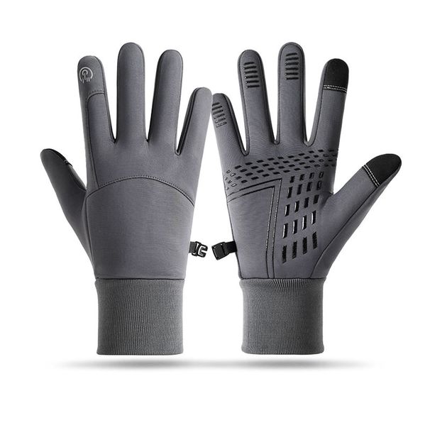 Sports Gloves Skiing Cycling Motorcycle Hiking Outdoor Cycling Gloves Men Plus Fleece Touch Screen Non-slip Warm Mountain Skiing_viptrois.com