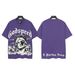 2026 American Fashion High Skull Rock Band Washed Loose Short-sleeve T-shirt Street Print_viptrois.com