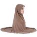 Simple large solid color gauze scarf light plate Malay hood Arab hat H321_viptrois.com