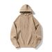 Monochrome Man- Japanese Loose Solid Color Hooded 2024 Autumn Winter New Lazy Style Adjustable Knitted Sweater Casual Jacket_viptrois.com