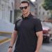 Men's Clothing Plus Size Summer New Large Size Men's Short Sleeved Shirt Fat Guy Large Loose Casual Thin Solid Color Stretch Shirt Men Fat_viptrois.com