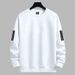 Men's Clothing T Shirt Men's Autumn And Winter Ins Trendy Brand Loose Thickened Casual Bottoming Shirt Young Students Printed Round Neck Sweatshirt_viptrois.com