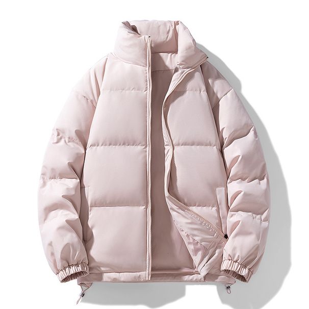 Men's Puffer Jacket – Lightweight Quilted Polyester Coat (S-3XL, Black/Charcoal/Taupe/Mint)_viptrois.com