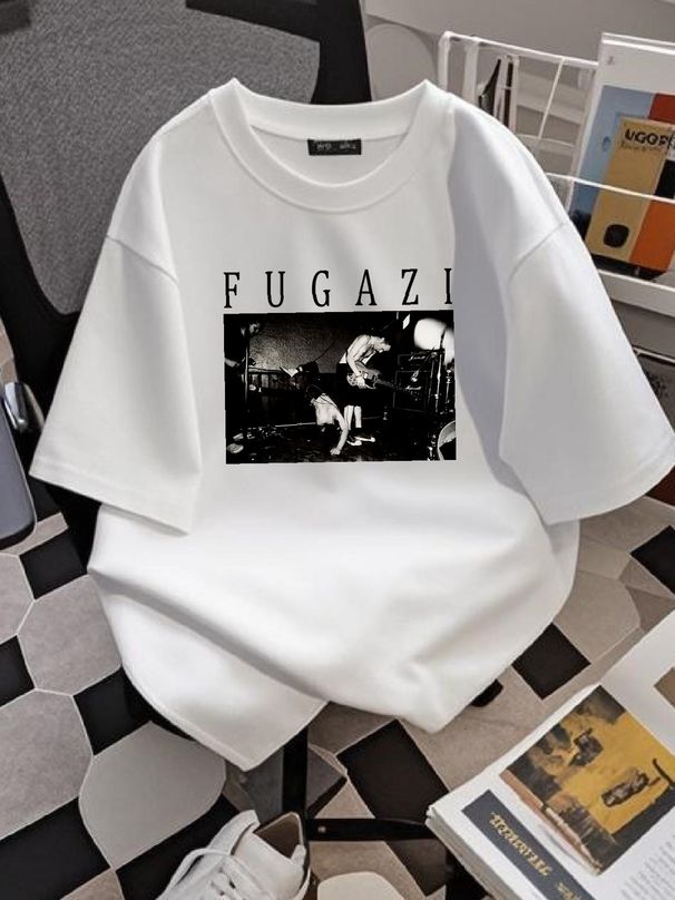 FUGAZI Rock Band Men's T Shirt Size XL Vintage Super Rare Repeater 1980 S 1990 Unisex Fashion Designer Clothes Soft Graphic Top For Everyday Wear_viptrois.com
