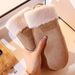 Women's Winter Suede Velvet Hanging Neck Korean Version Cute Student Riding Fleece Lined Thickened Windproof Warm_viptrois.com