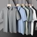 Men's Clothing Summer New Ice Silk Polo Shirt Men's Nylon Lapel T Shirt Short Sleeve Business Casual High Quality T Shirt Tops_viptrois.com