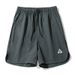 Men's Clothing Hem Arc Slit Design Functional Sports Shorts_viptrois.com
