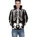 Loom Loom 2022 European And American Cross-Border New Skull 3D Diital Print Loose Pullover Hoodie Sweatshirt Men's_viptrois.com