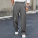 "Men's Wrinkle-Resistant Drape Relaxed Fit Dress Pants - Straight Leg Casual Trousers For Business & Leisure"_viptrois.com
