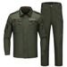 Men’s Tactical Camo Shirt & Pants Set – Breathable Outdoor Training Suit, Army Green/Black, Sizes S-XXXL_viptrois.com