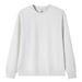 Solid Color Crew Neck Sweater Men's Autumn And Winter Disan Cotton Fleece Printed Long Sleeve Sweater_viptrois.com