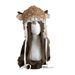 Forest Girl Dress Up Plush Simulation Cute Lace Deer Show Face Small Thick Warm Ear Protection Lei Feng Hat_viptrois.com