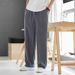 Men's Clothing Linen Pants Summer Thin Cotton And Linen Pants Summer Casual Straight Loose Trousers_viptrois.com