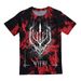 Men's Clothing Fashion Tie Dye Wings Print T Shirt Street Short Sleeved Cotton T Shirt Tops_viptrois.com