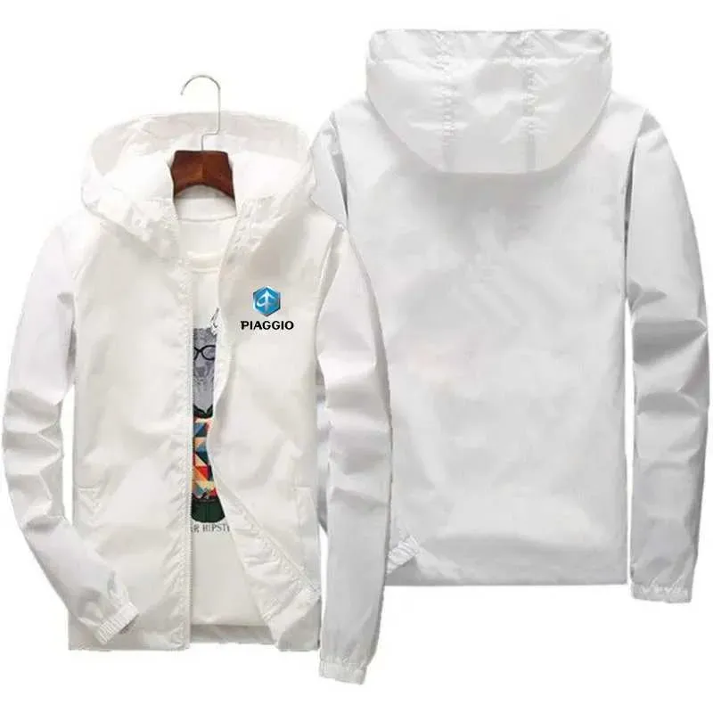 Mens Waterproof Windproof - Lightweight Sportswear Jacket With Zipper Closure, Casual Outdoor Style, Ideal For Daily_viptrois.com