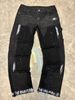 Men's Clothing European And American Style Men's Y2K Patchwork Painted Star Print Fashion Straight Leg Jeans_viptrois.com