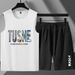 Men's Clothing Plus Size Sports Suit Men's Clothes Breathable Trend Fat Short Sleeve Sleeveless T Shirt Quick Drying Vest Summer_viptrois.com