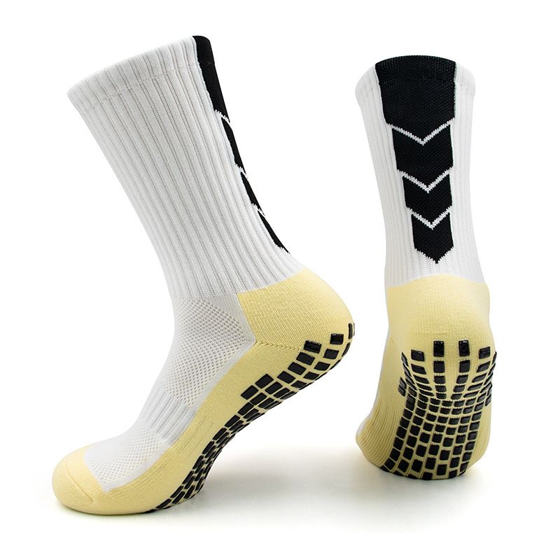 Shoe Accessories Glue Non Slip Thick Towel Bottom Sports Socks Men's Wear Resistant Shock Absorbing Comfortable Mid Tube Basketball Socks_viptrois.com