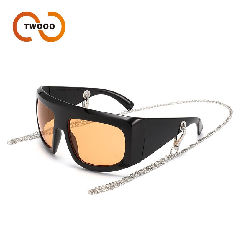 Two Circles Cross Border Personalized Chain Cycling Windproof Glasses European And American Men's High End Sports Sunglasses T1236_viptrois.com