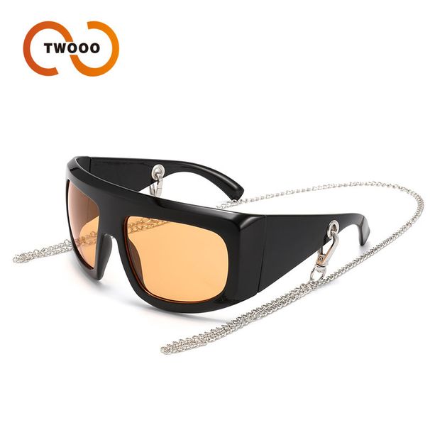 Two Circles Cross Border Personalized Chain Cycling Windproof Glasses European And American Men's High End Sports Sunglasses T1236_viptrois.com