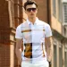 2025 Herrenmode Business Casual Stripe Polo Bequeme Baumwolle Top Britischen Stil_viptrois.com