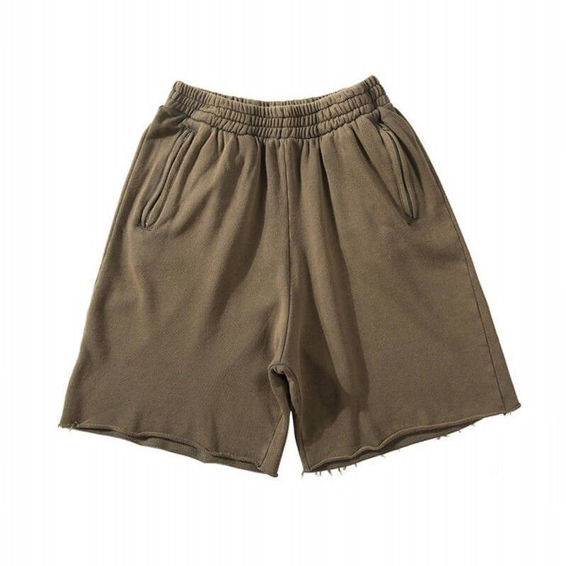 Men's Clothing Sports Gray Shorts Men's High Street Non Fog_viptrois.com