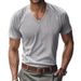 American Style Loose Casual Breathable Men's V-Neck Skin-Friendly Amekaji Corduroy Short Sleeve T-Shirt For Men_viptrois.com