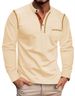 Men's Clothing Foreign Trade Men's Polo Shirt Lapel Long Sleeve Color Matching Men's New European And American Style_viptrois.com
