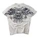 Trendy Streetwear Cotton T-Shirt With Wing & Skull Print - Unisex Oversized Fit, Short Sleeve, High Comfort For Men & Women"_viptrois.com
