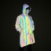 Men's Clothing long colorful reflective raincoat adult men and women large size windbreaker outdoor zipper raincoat_viptrois.com