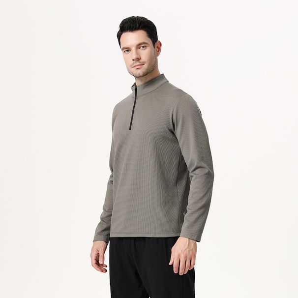 Men's Clothing Quick Drying Sports Long Sleeved Tops Men's Outdoor T Shirts Training Cycling Running Fitness Clothes_viptrois.com