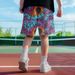 Premium Products CP11487A29 American Casual Camouflage Printed Trendy Brand Fitness Running Sports Basketball Shorts_viptrois.com