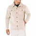 Men's Utility Shirt Jacket - Multi-Pocket Military Style Workwear Coat With Moisture-Wicking Lining - Slim Fit Long Sleeve Stand Collar_viptrois.com