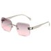Retro Metal Frame Sunglasses - UV400 Protection, Lightweight & Fashionable, One-Size Fits Most_viptrois.com