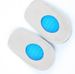 Elastic blue GEL heel pad shock absorption relieve heel pain new insole half size pad men's and women's size_viptrois.com