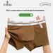 Pulse 2026 Autumn Winter New Style Polylactic Acid 7A Antibacterial Crotch Pure Men's All Cotton Boxer Youth Underwear For Men_viptrois.com