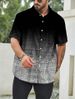 Men's Clothing Short Sleeved Shirt Casual Shirt Four Sided Stretch Light Changing Printed Shirt_viptrois.com