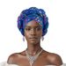 New Fashion Temperament Small Print Stamping Fried Dough Twists Braid Hat Muslim Baotou Headband_viptrois.com