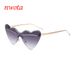 New Frameless Trimmed Love Sunglasses Internet Celebrity Ins Same Street Shooting Sunglasses Cross Border Trend Glasses_viptrois.com