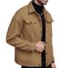 Men's Wool-Blend Peacoat With Utility Pockets – Military-Inspired Workwear Jacket For Urban Exploration (Adjustable Storm Cuffs & Hidden Hood)_viptrois.com