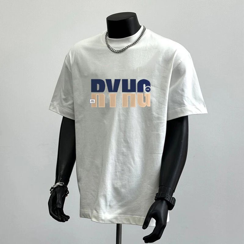 Summer New Short-sleeved T-shirt Men's Casual Trend Thin Half-sleeved Trendy Brand Versatile Crew Neck Couple Top_viptrois.com