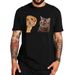Sad Cat Mewing T Shirt Funny Two Cats Talking Meme Y2k Graphic Tshirt Tops 100% Cotton Soft Unisex T-shirt For Men Women EU Size_viptrois.com