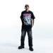 New 285G Pure Cotton American Style Printed Hip-Hop High Street Loose T-Shirt_viptrois.com