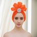 New Mesh Three Dimensional Flower Hat Band Alloy Accessories Baotou Hat_viptrois.com