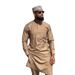 Muslim Long Sleeve Embroidered 2-Piece Set Ethnic Style Men's Suit_viptrois.com