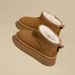 Fashion Platform Snow Boots Women's Winter New Short Cylinder Increase Cotton Shoes Plus Suede Bag Shoes_viptrois.com