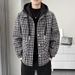 Autumn And Winter New Style Lapel Retro Jacket Cardigan Men's Fashionable Plus Velvet Thick Plaid Jacket Workwear Top Trendy_viptrois.com